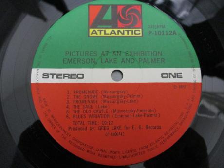 ELP EL&P Emerson Lake & Palmer Pictures at an Exhibition Japan Rare LP OBI