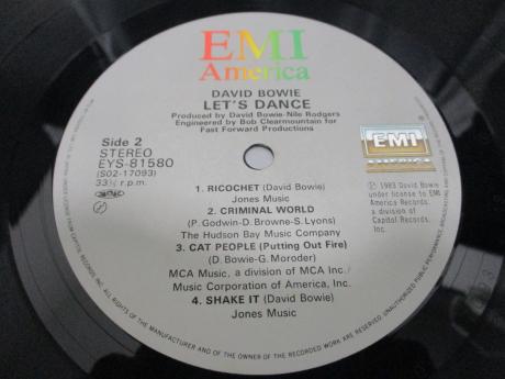 David Bowie Let's Dance Japan Orig. LP OBI INSERT