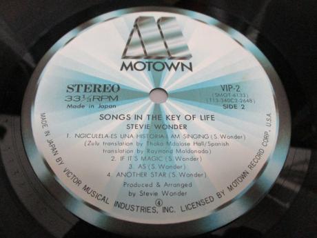 Stevie Wonder Songs in the Key of Life Japan Rare 2LP OBI + EP