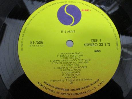 Ramones It’s Alive Japan Orig. LP DIF COVER INSERT