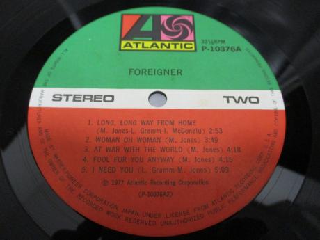 Foreigner 1st Same Title Japan Orig. LP OBI