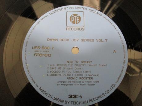 Atomic Rooster Nice ‘N’ Greasy Japan Orig. LP DIF INSERT