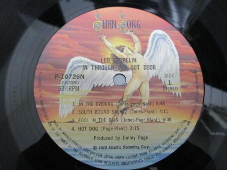 Led Zeppelin In Through the Out Door Japan Orig. LP OBI STICKER SHEET