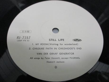 Van Der Graaf Generator Still Life Japan Orig. PROMO LP OBI WHITE LABEL