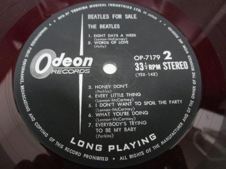 Beatles For Sale Japan Early Press LP G/F ODEON RED WAX