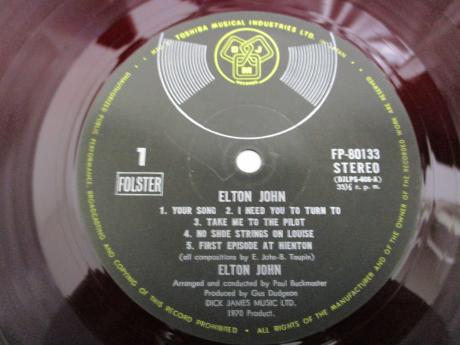 Elton John 2nd Same Title Japan Orig. LP RED WAX