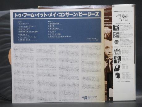 Bee Gees To Whom It May Concern Japan Rare LP PINK OBI