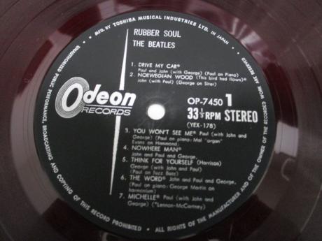 Beatles Rubber Soul Japan Orig. LP ODEON RED WAX