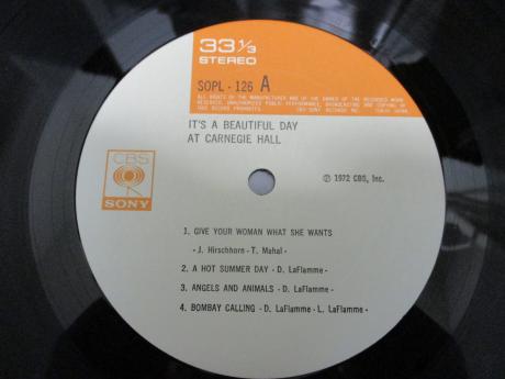 It's A Beautiful Day At Carnegie Hall Japan Orig. LP INSERT