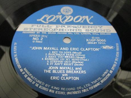 John Mayall & Blues Breakers with Eric Clapton John Mayall and Eric Clapton Japan LTD LP OBI