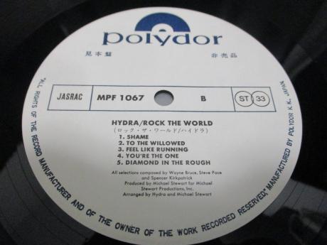 Hydra Rock the World Japan Orig. PROMO LP OBI WHITE LABEL