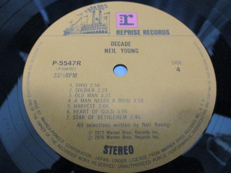 Neil Young Decade Japan Orig. 3LP OBI COMPLETE