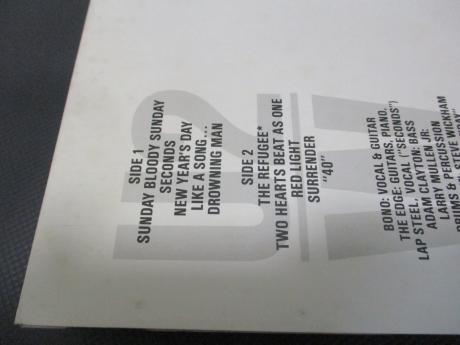 U2 War Japan Orig. LP OBI INSERT