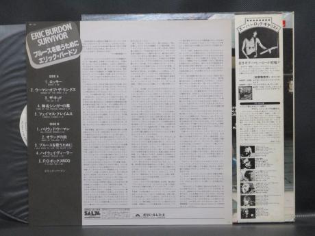 Animals Eric Burdon Survivor Japan Orig. PROMO LP OBI WHITE LABEL