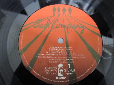 2. Bad Company Burnin’ Sky Japan Orig. LP OBI LOGO STICKER