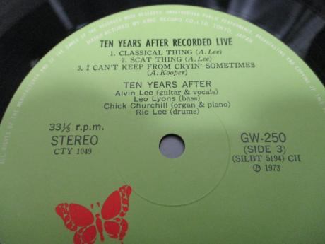 Ten Years After Recorded Live Japan Orig 2LP OBI