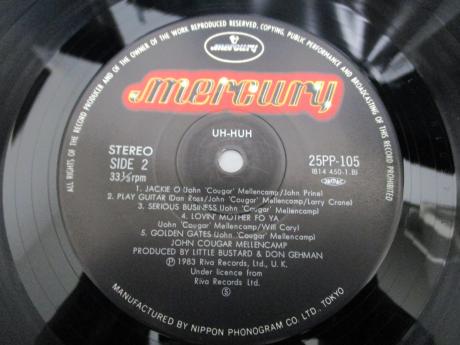 John Cougar Mellencamp Uh-Huh Japan Orig. LP OBI
