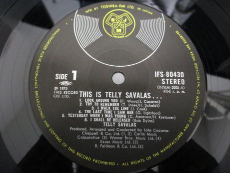 Telly Savalas This Is Telly Savalas Japan Orig. LP OBI DIF