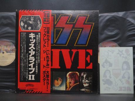 Kiss Alive II Japan Orig. 2LP OBI TATTOO SHEET