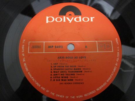 Jimi Hendrix Axis: Bold as Love Japan Rare LP PURPLE OBI