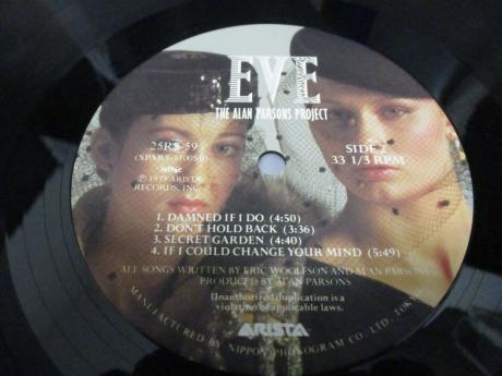 Alan Parsons Project Eve Japan Orig. LP OBI INSERT