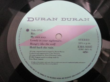 Duran Duran Rio Japan Early Press LP OBI INSERT