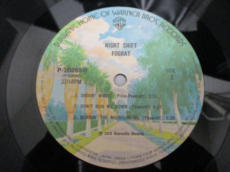Foghat Night Shift Japan Orig. LP OBI INSERT