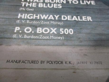 Animals Eric Burdon Survivor Japan Orig. PROMO LP OBI WHITE LABEL