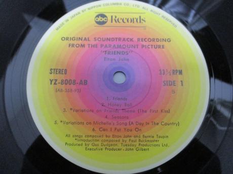 Elton John Friends ( OST ) Japan Rare LP OBI INSERT