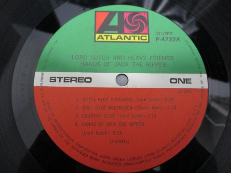 Lord Sutch and Heavy Friends Hands Of Jack The Ripper Japan LTD LP GREEN OBI