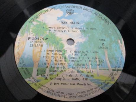 Van Halen 1st Same Title Japan Orig. LP OBI INSERT