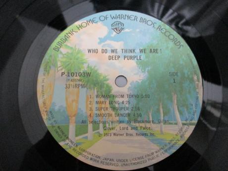 Deep Purple Who Do We Think We Are Japan Rare LP OBI
