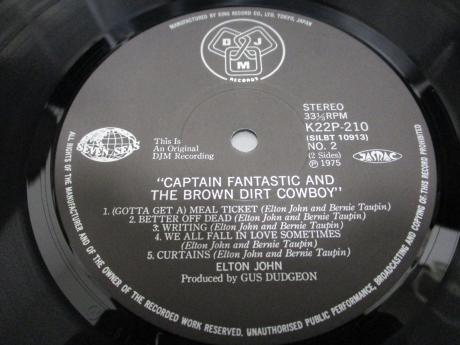 Elton John Captain Fantastic Japan Rare LP BLUE OBI