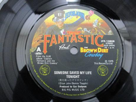 Elton John Someone Saved My Life Tonight Japan Orig. 7" RARE PS