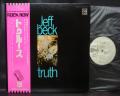 Jeff Beck Truth Japan Early Press PROMO LP OBI WHITE LABEL G/F