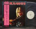 Runaways 1st S/T Same Title Japan PROMO LP OBI WHITE LABEL