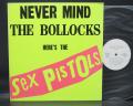 Sex Pistols Never Mind the Bollocks Japan PROMO LP WHITE LABEL