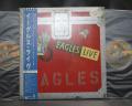 Eagles Live Japan Orig. PROMO 2LP OBI POSTER COMPLETE