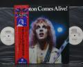 Peter Frampton Alive ! Japan Orig. PROMO 2LP OBI WHITE LABEL + POSTER