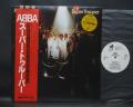 ABBA Super Trouper Japan Orig. PROMO LP OBI WHITE LABEL